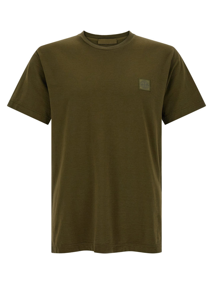 Stone Island Bicolor Cotton T-shirt