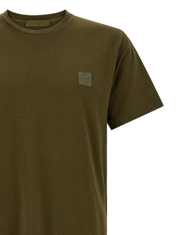 Stone Island Bicolor Cotton T-shirt