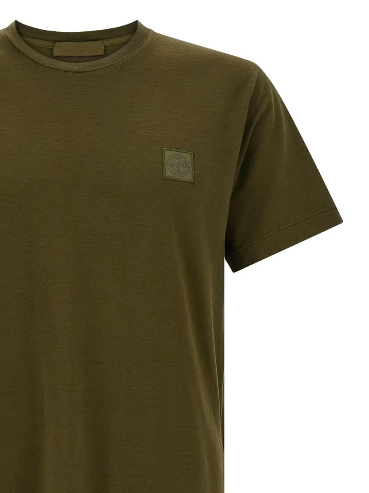 Stone Island Bicolor Cotton T-shirt
