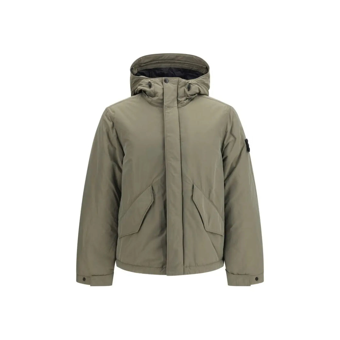 Stone Island Bicolor Polyester Shell Jacket