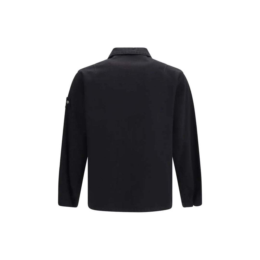 Stone Island Black Cotton Denim Jacket