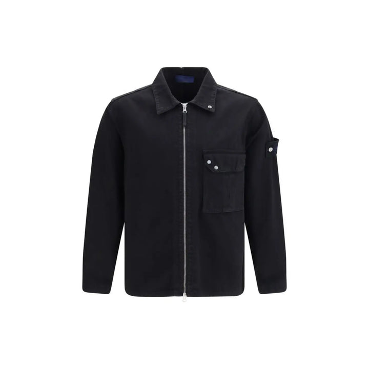 Stone Island Black Cotton Denim Jacket