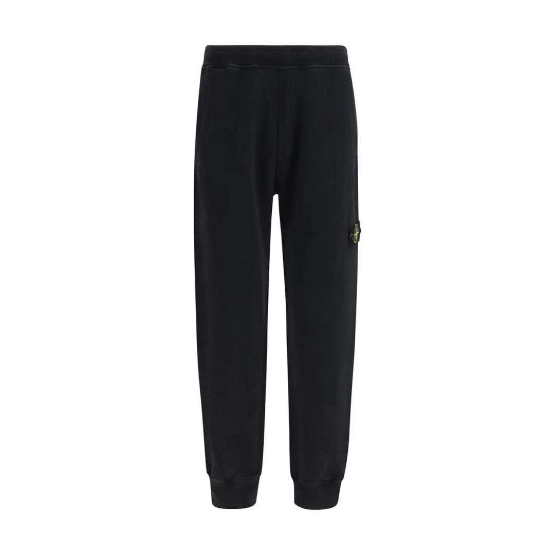 Stone Island Black Cotton Joggers (workout Pants)