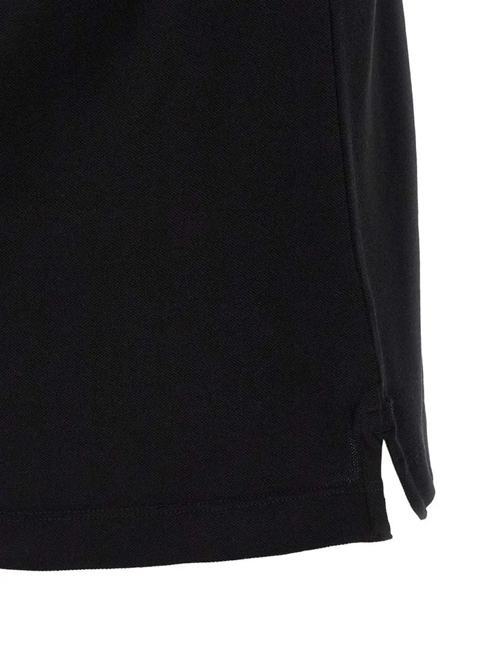 Stone Island Black Cotton Polo Shirt