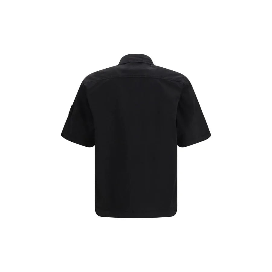 Stone Island Black Cotton Shortsleeve Shirt