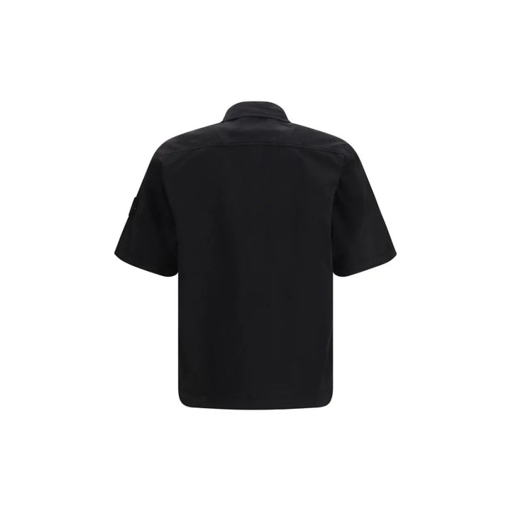 Stone Island Black Cotton Shortsleeve Shirt