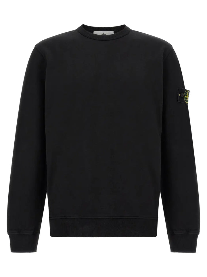 Stone Island Black Cotton Sweatshirt