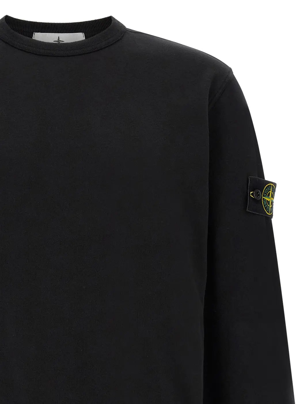 Stone Island Black Cotton Sweatshirt