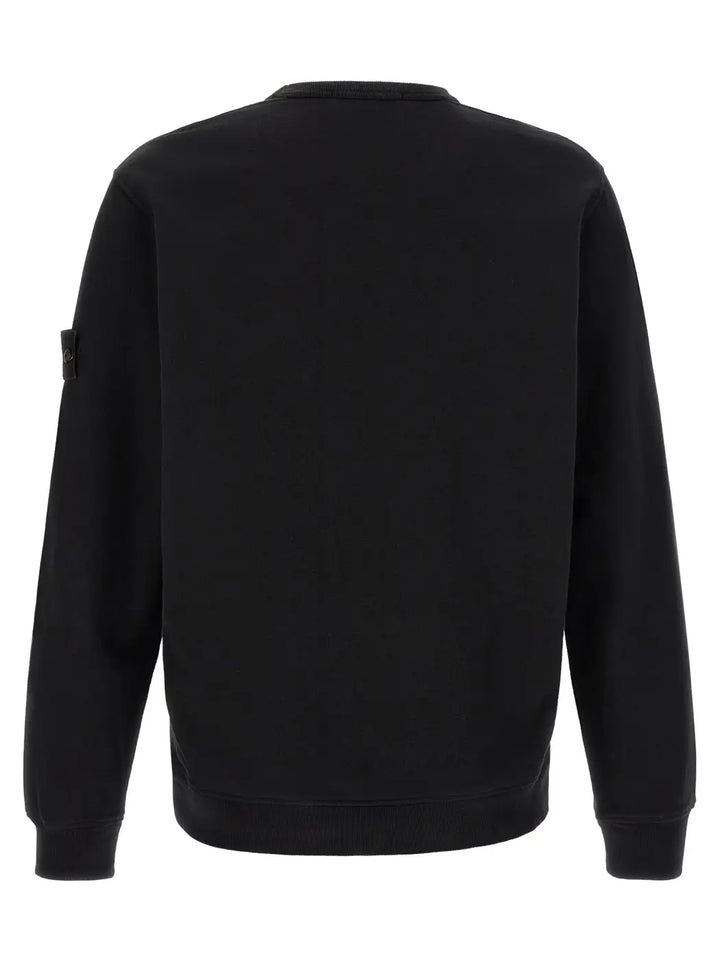 Stone Island Black Cotton Sweatshirt
