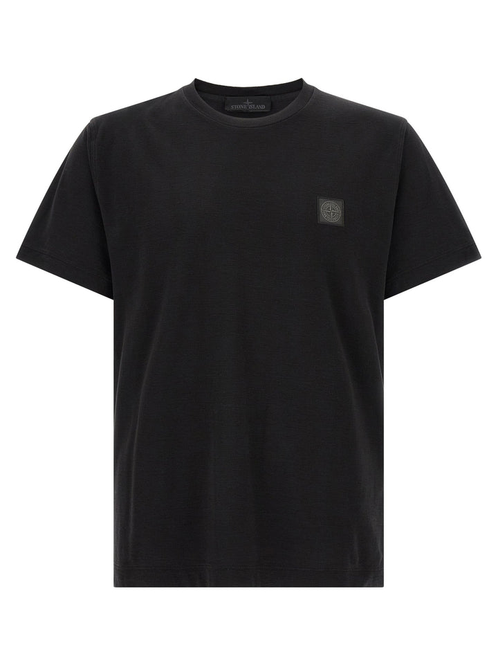 Stone Island Black Cotton T-shirt