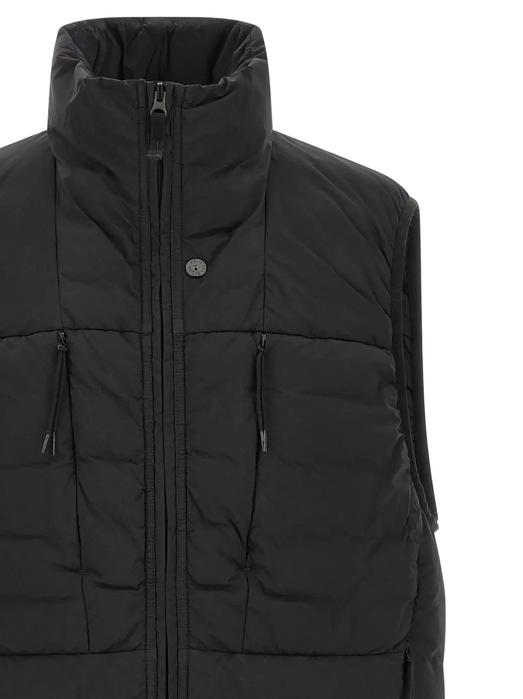 Stone Island Black Polyamide Sleeveless Jacket