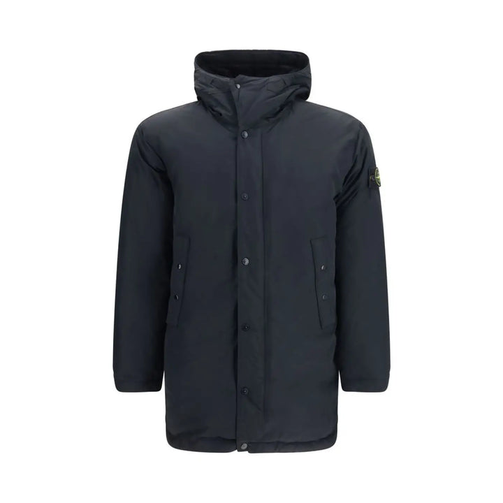 Stone Island Black Polyester Full-length Jacket
