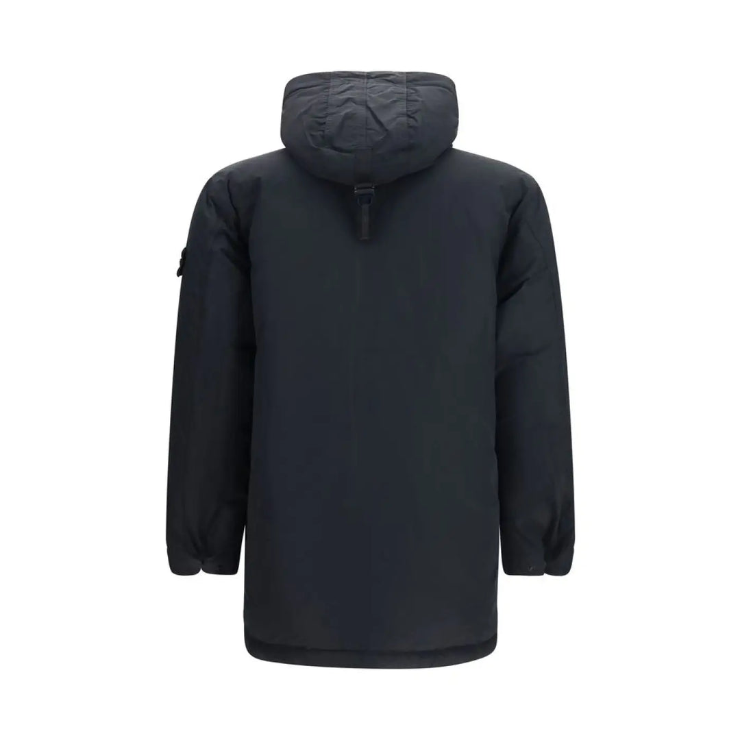 Stone Island Black Polyester Full-length Jacket
