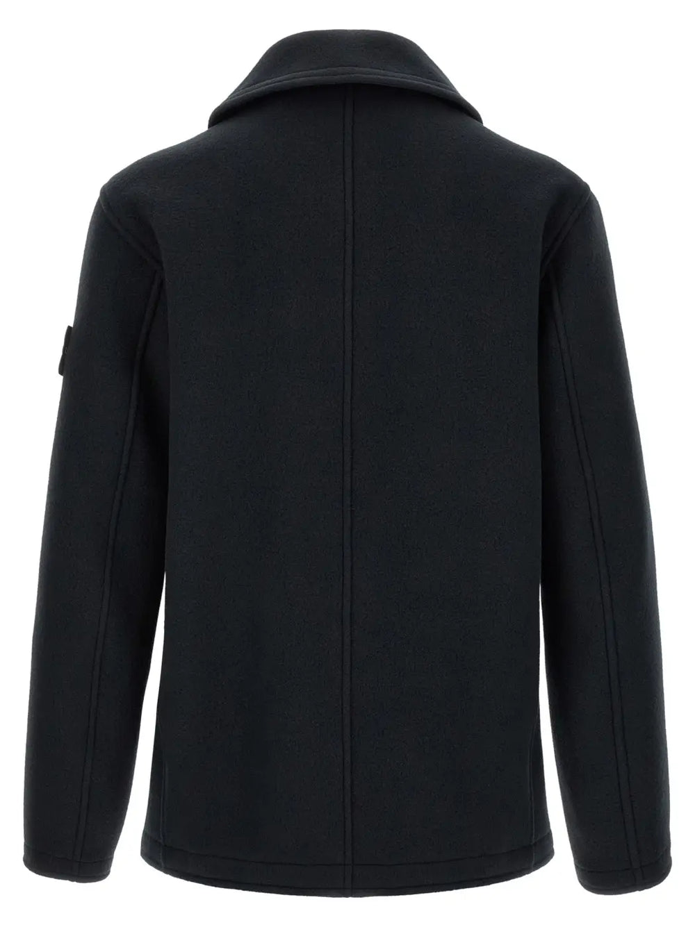 Stone Island Blue Cotton Coat