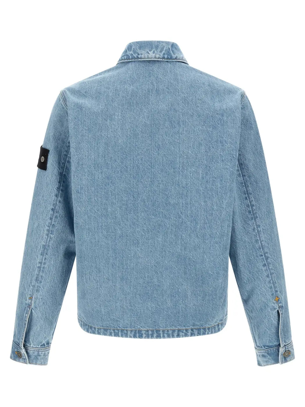 Stone Island Blue Cotton Denim Jacket