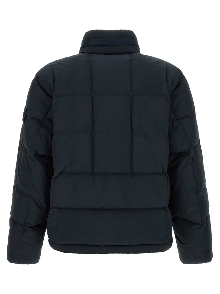 Stone Island Blue Cotton Full-length Jacket