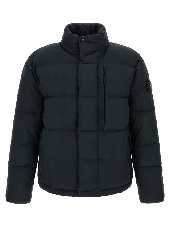 Stone Island Blue Cotton Full-length Jacket