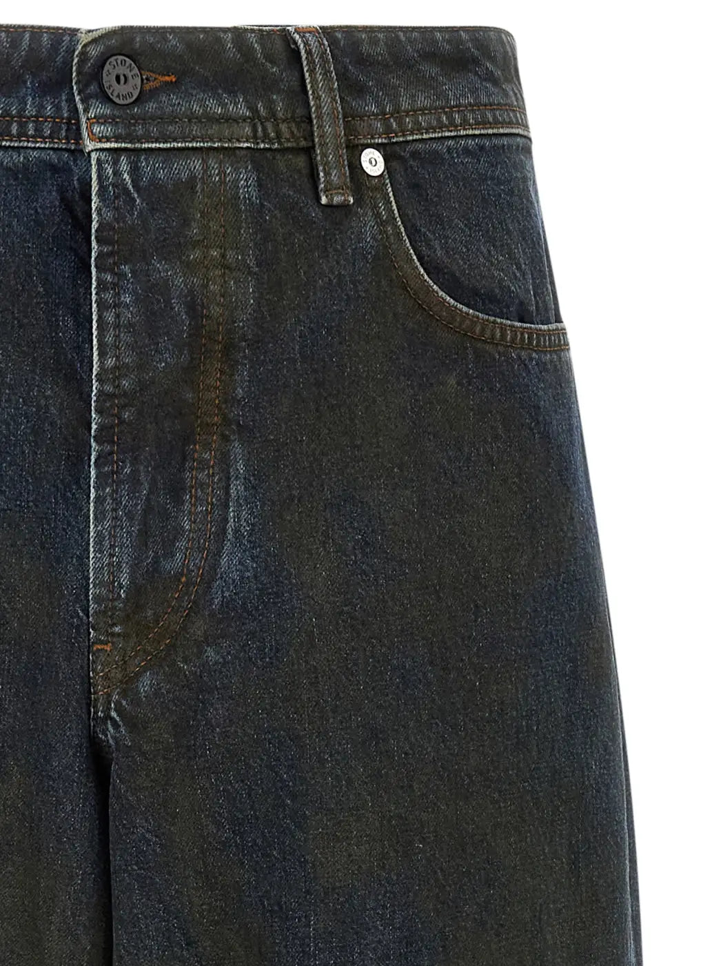 Stone Island Blue Cotton Jeans Denim
