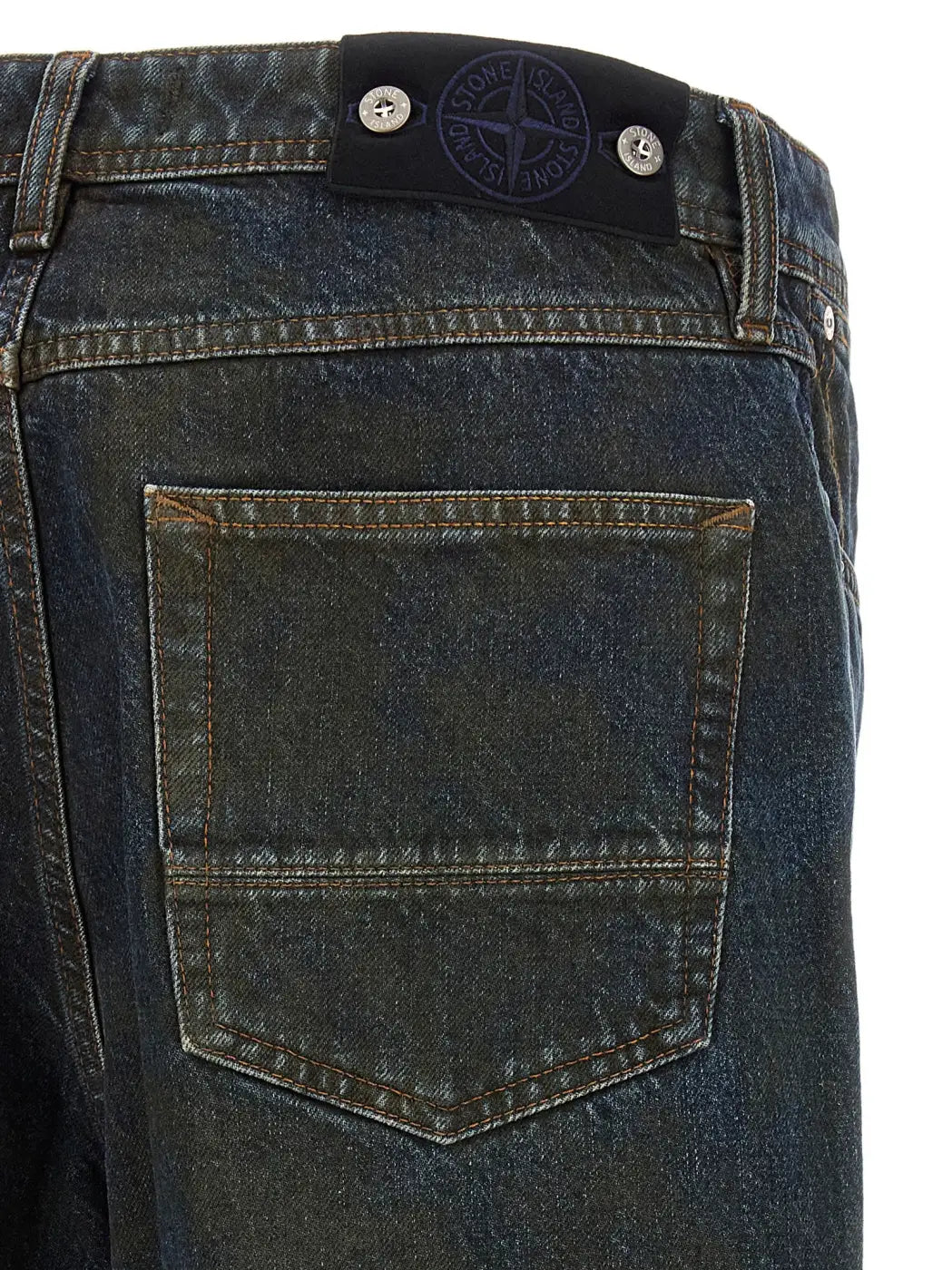 Stone Island Blue Cotton Jeans Denim