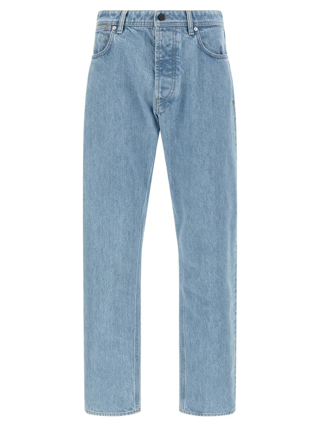 Stone Island Blue Cotton Straight-leg Jeans