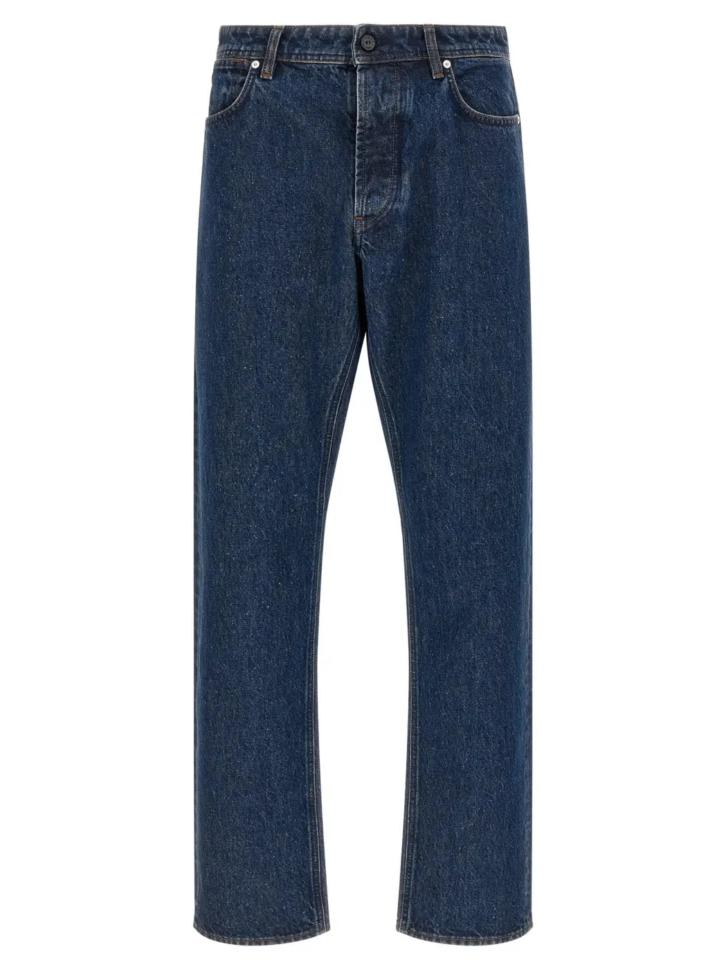 Stone Island Blue Cotton Straight-leg Jeans