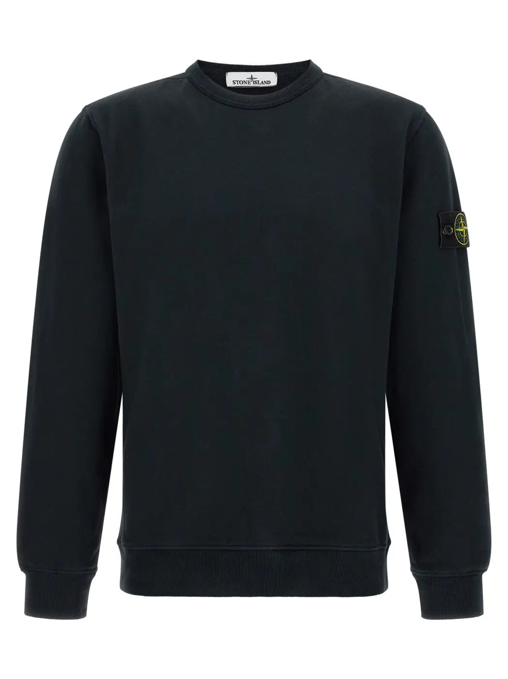 Stone Island Blue Cotton Sweatshirt