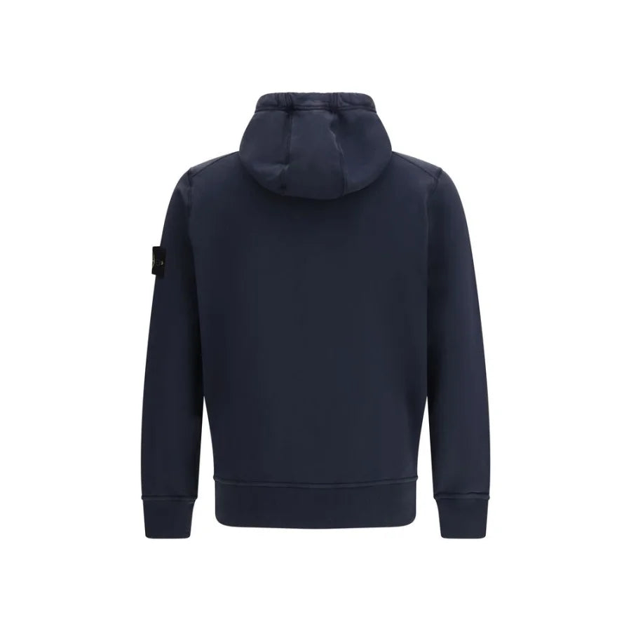 Stone Island Blue Cotton Sweatshirt