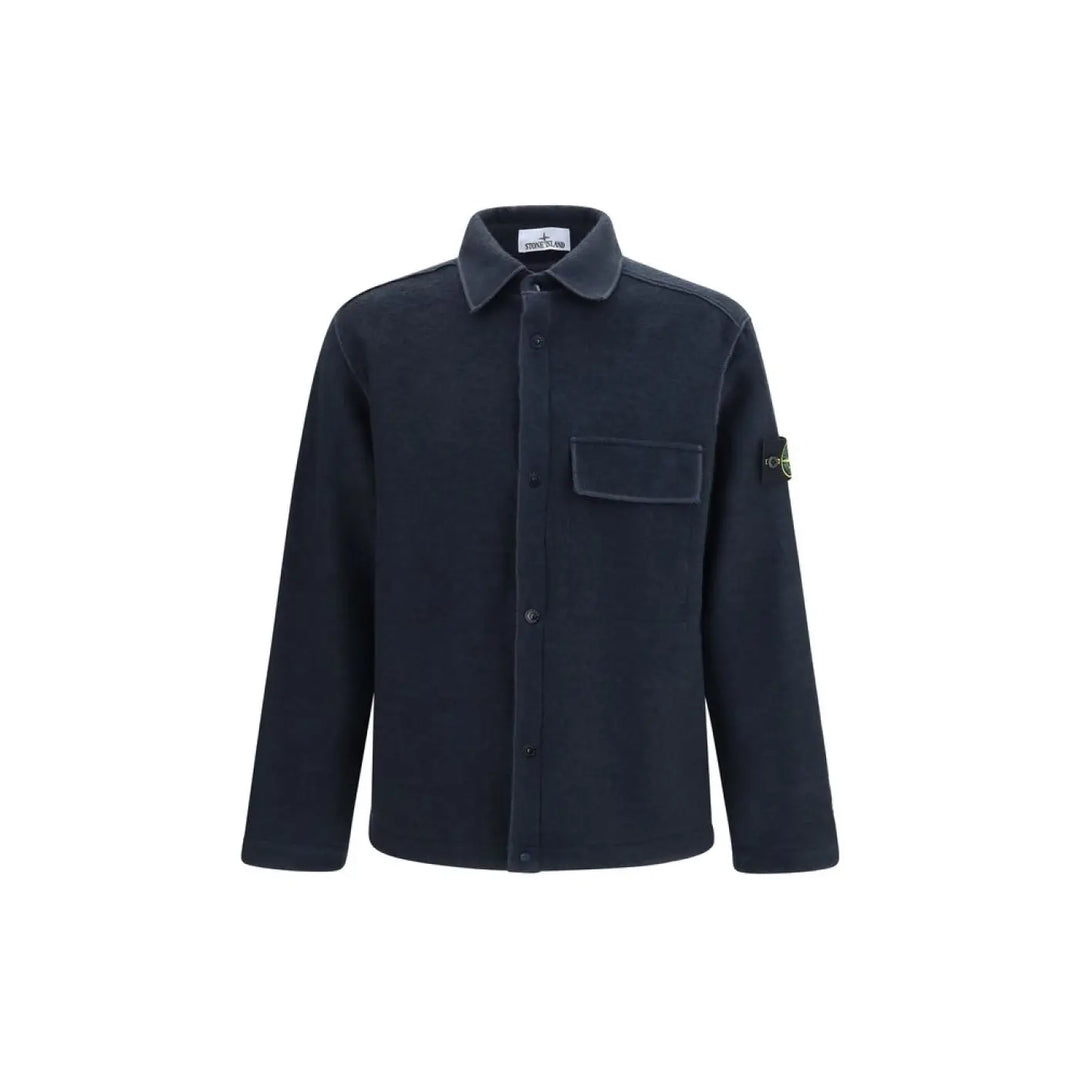 Stone Island Blue Polyamide Shirt