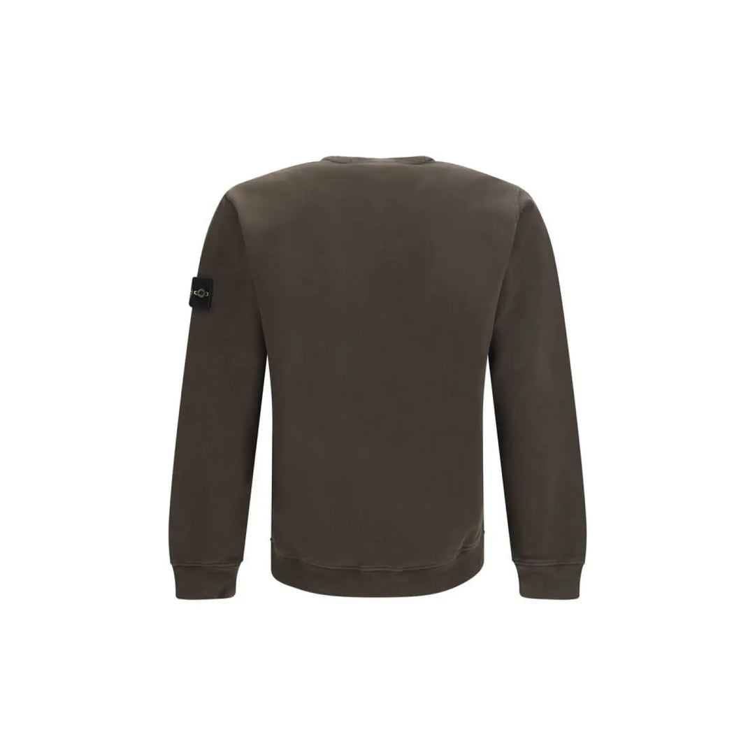 Stone Island Brown Cotton Sweatshirt