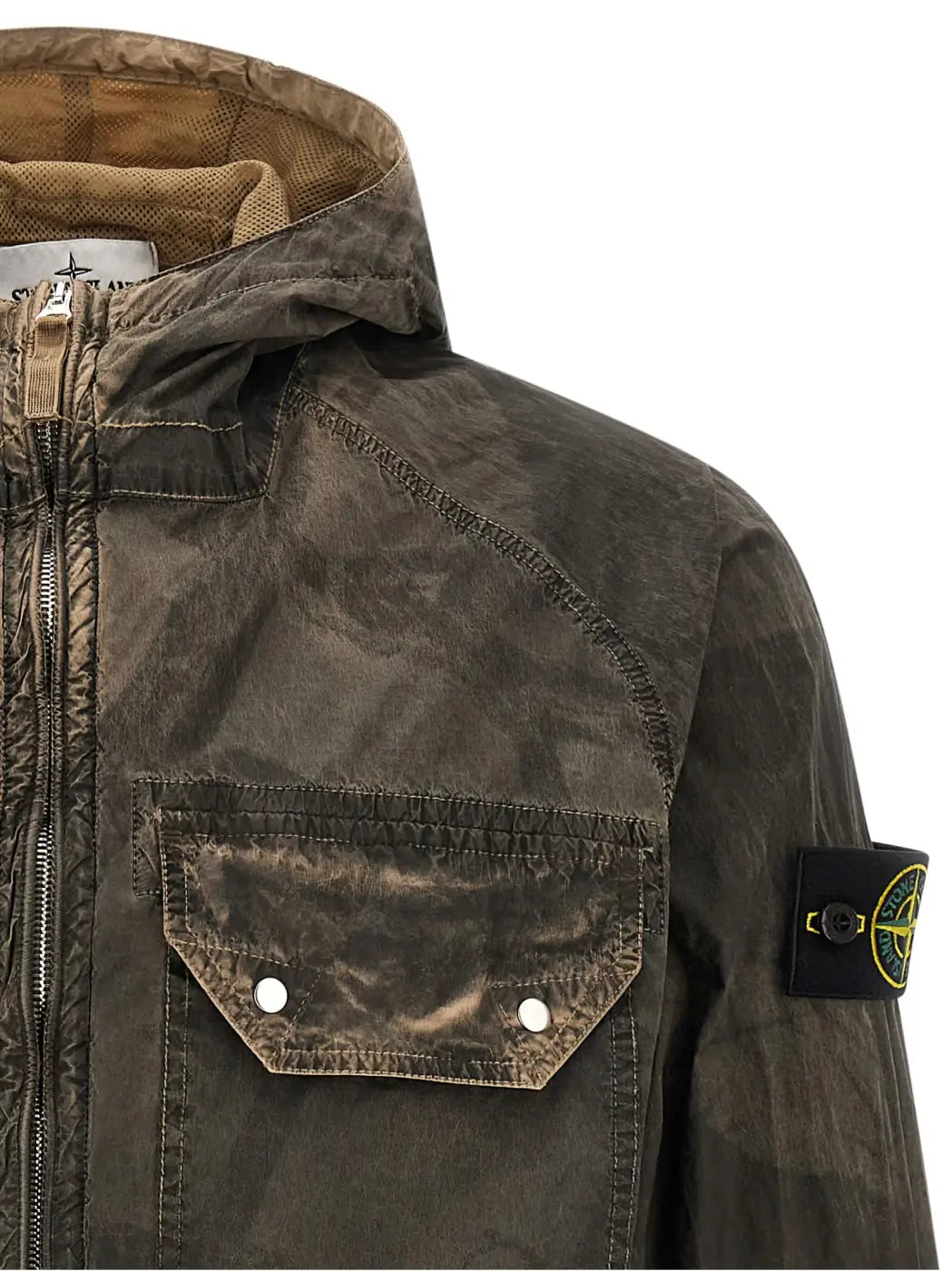 Stone Island Brown Polyamide Blouse