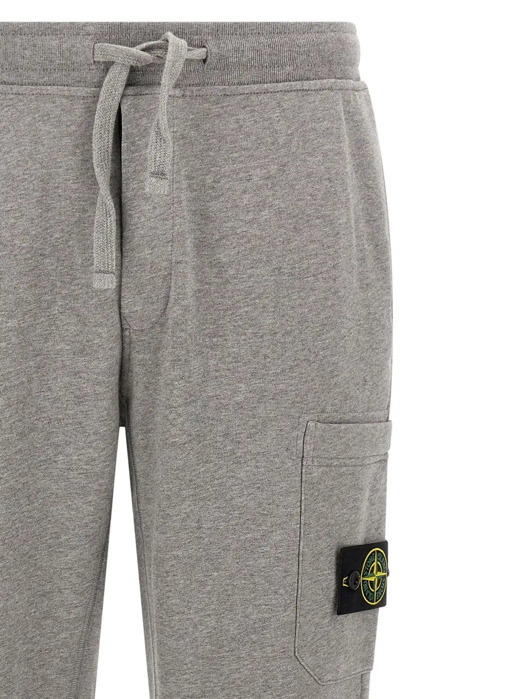 Stone Island Gray Cotton Joggers (workout Pants)