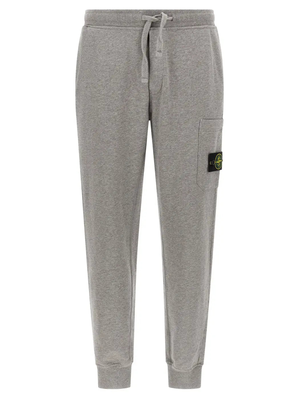 Stone Island Gray Cotton Joggers (workout Pants)