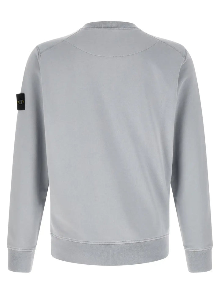 Stone Island Gray Cotton Sweatshirt