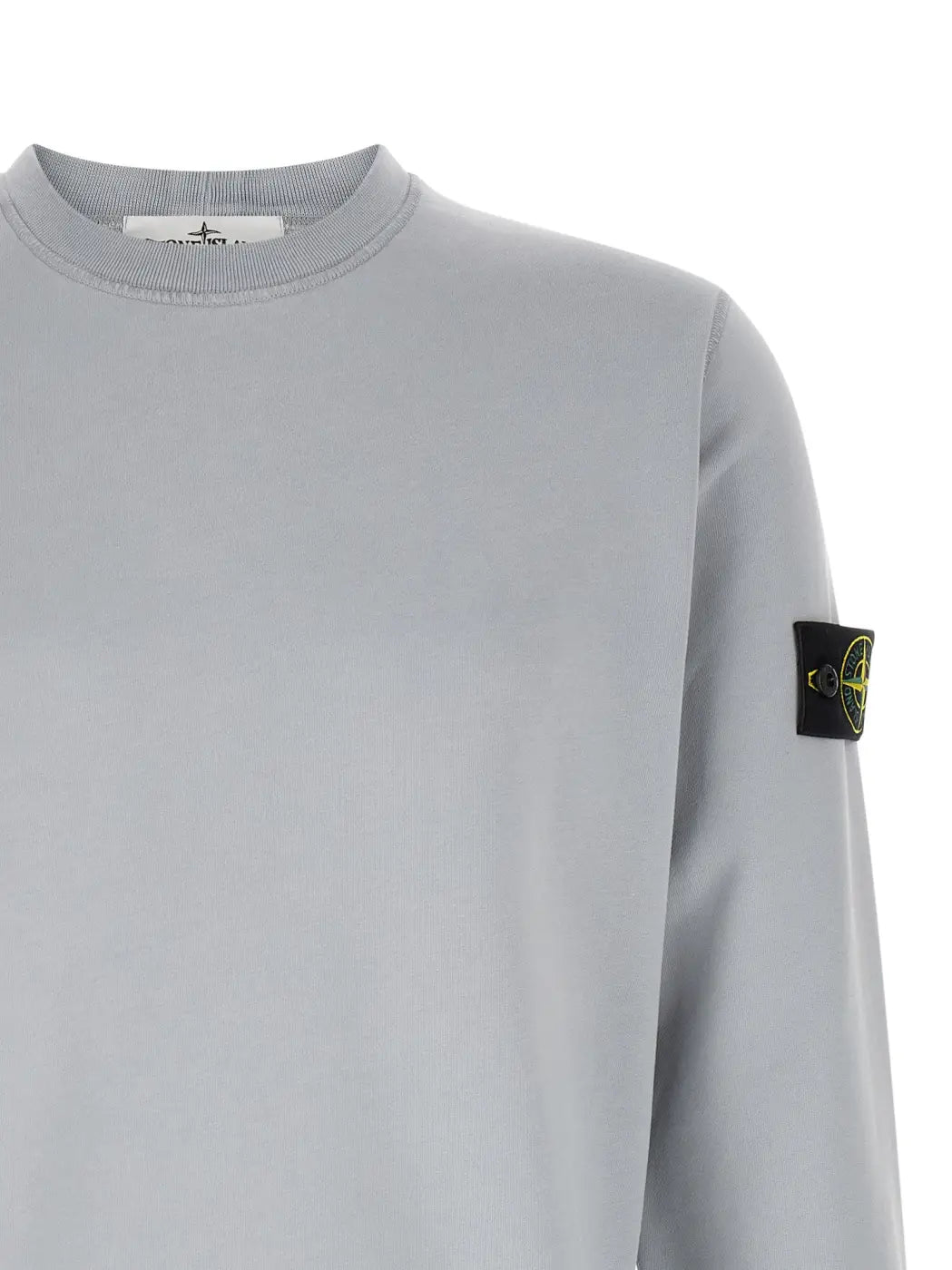 Stone Island Gray Cotton Sweatshirt