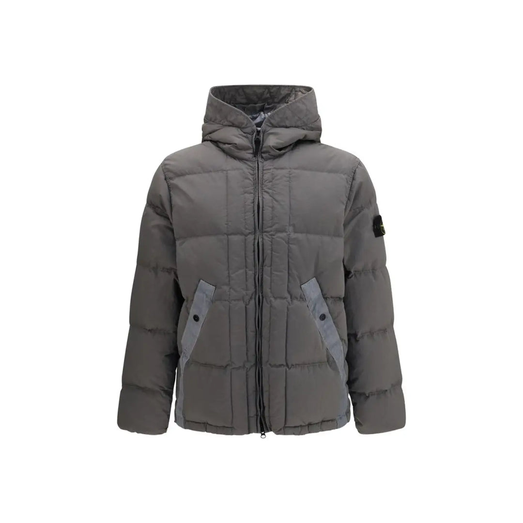 Stone Island Gray Polyamide Shell Jacket