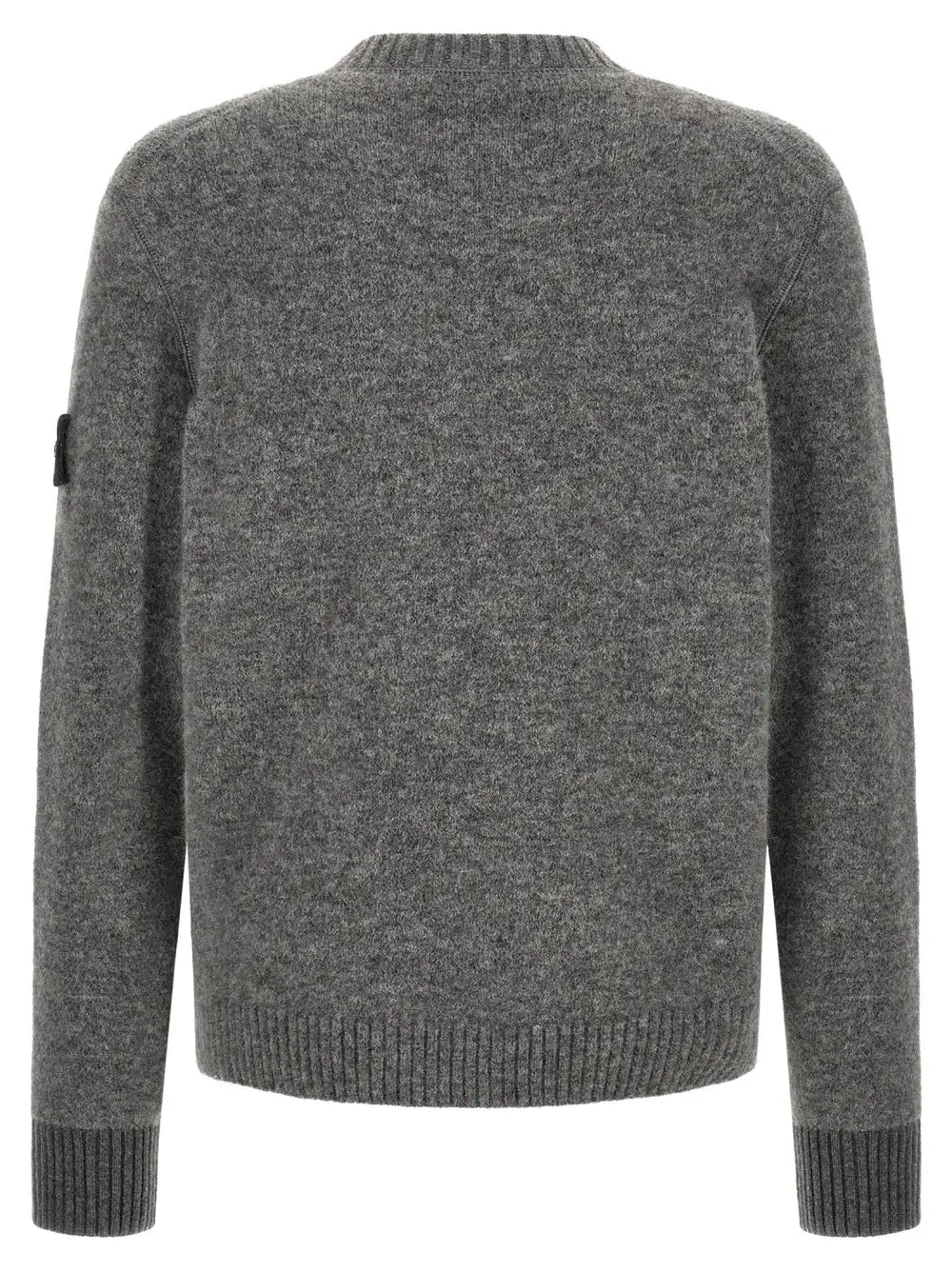 Stone Island Gray Wool Cardigan