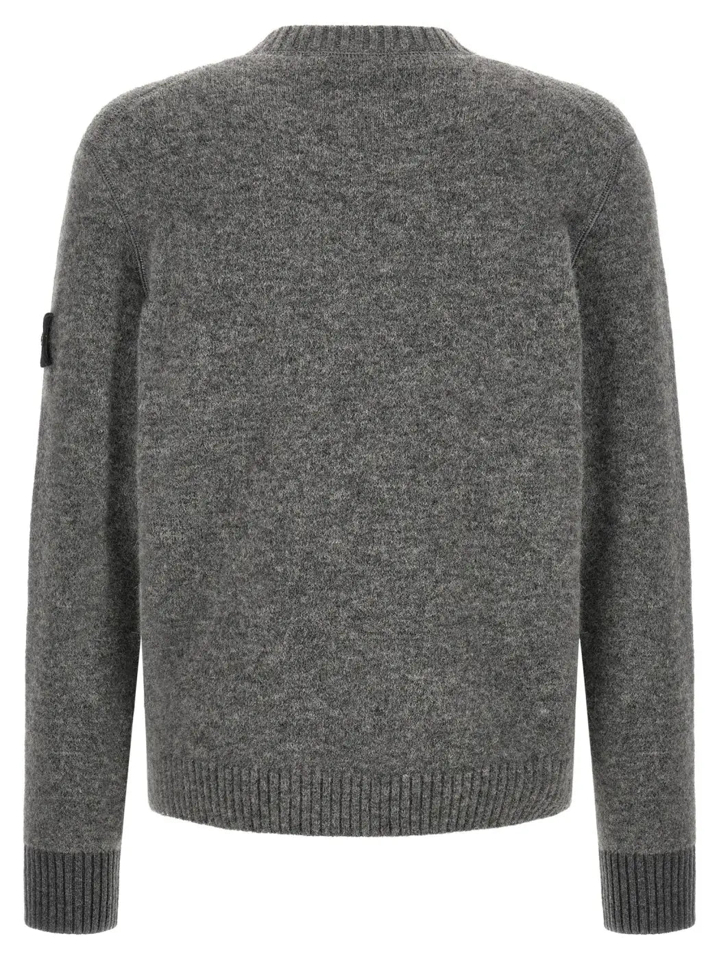 Stone Island Gray Wool Cardigan