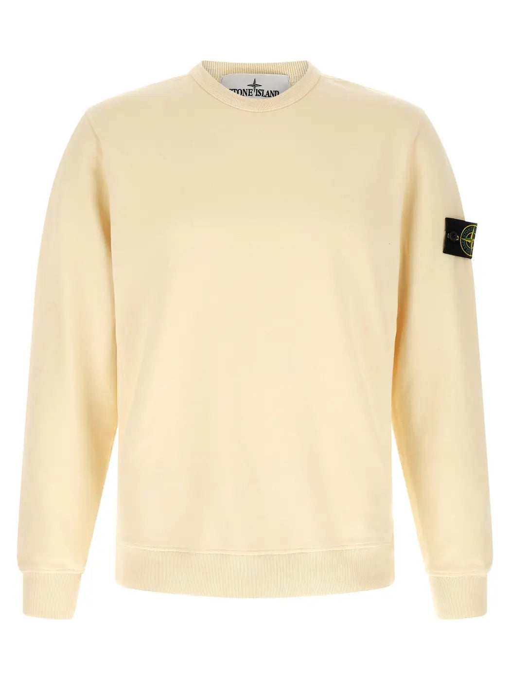 Stone Island White Cotton Sweatshirt