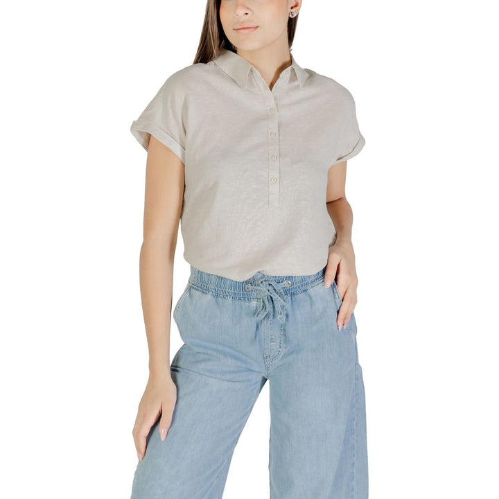 Street one Blouses - Women’s Beige Linen Blouse