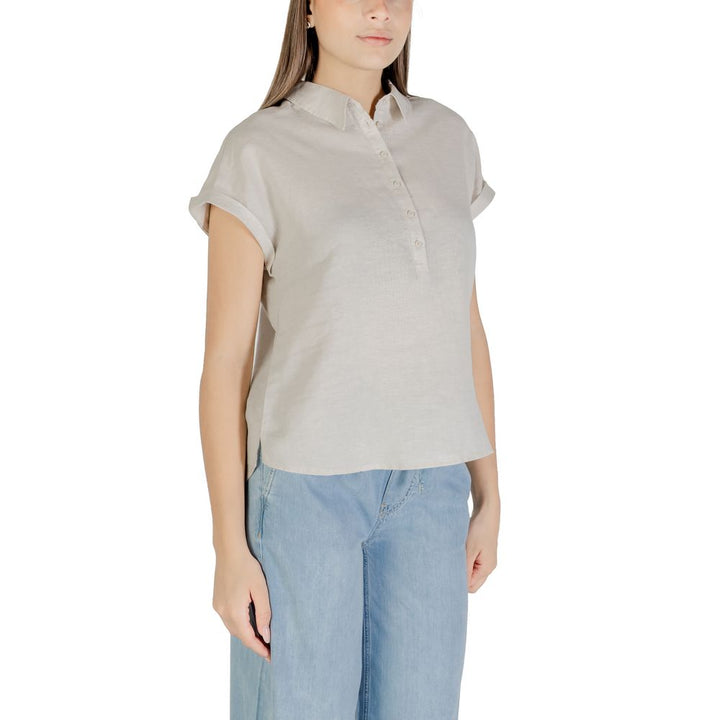 Street one Blouses - Women’s Beige Linen Blouse