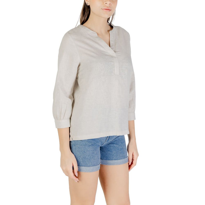 Street one Blouses - Women’s Beige Linen Blouse