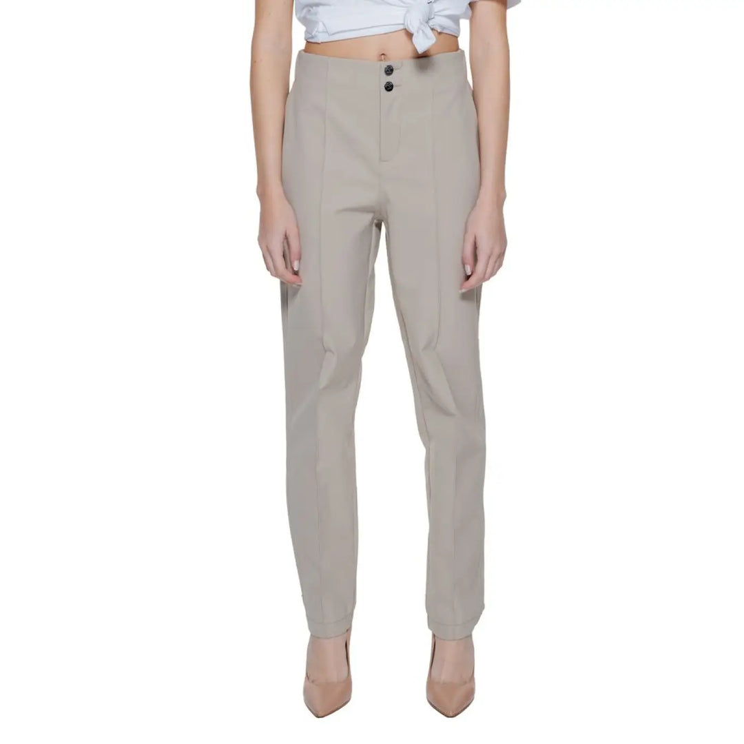Street one Beige Polyamide Cropped Pants