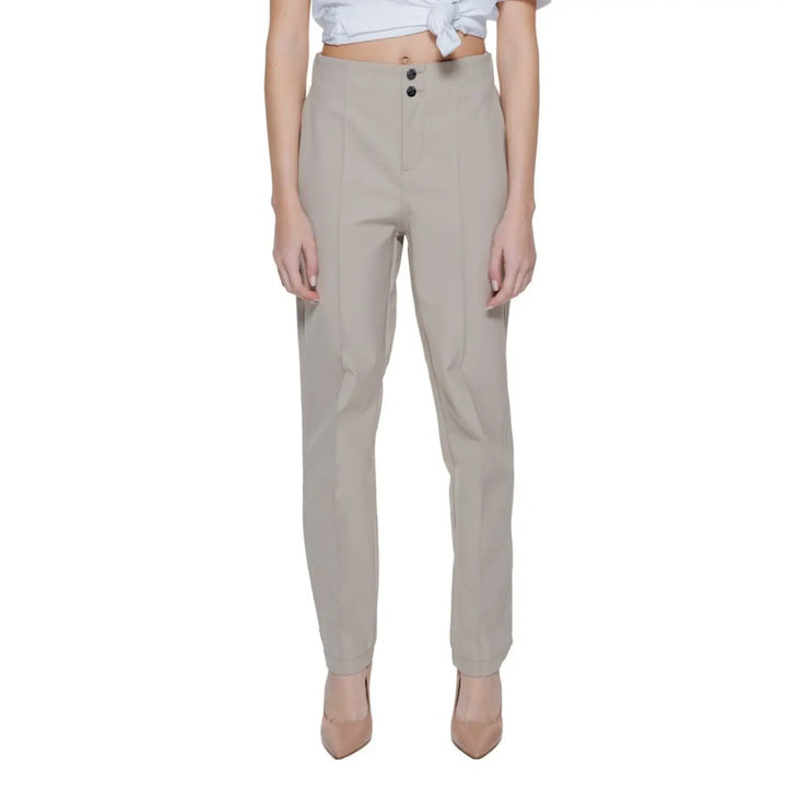 Street one Beige Polyamide Cropped Pants