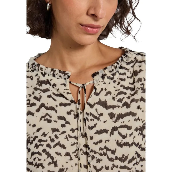Street One Beige Polyester Blouse