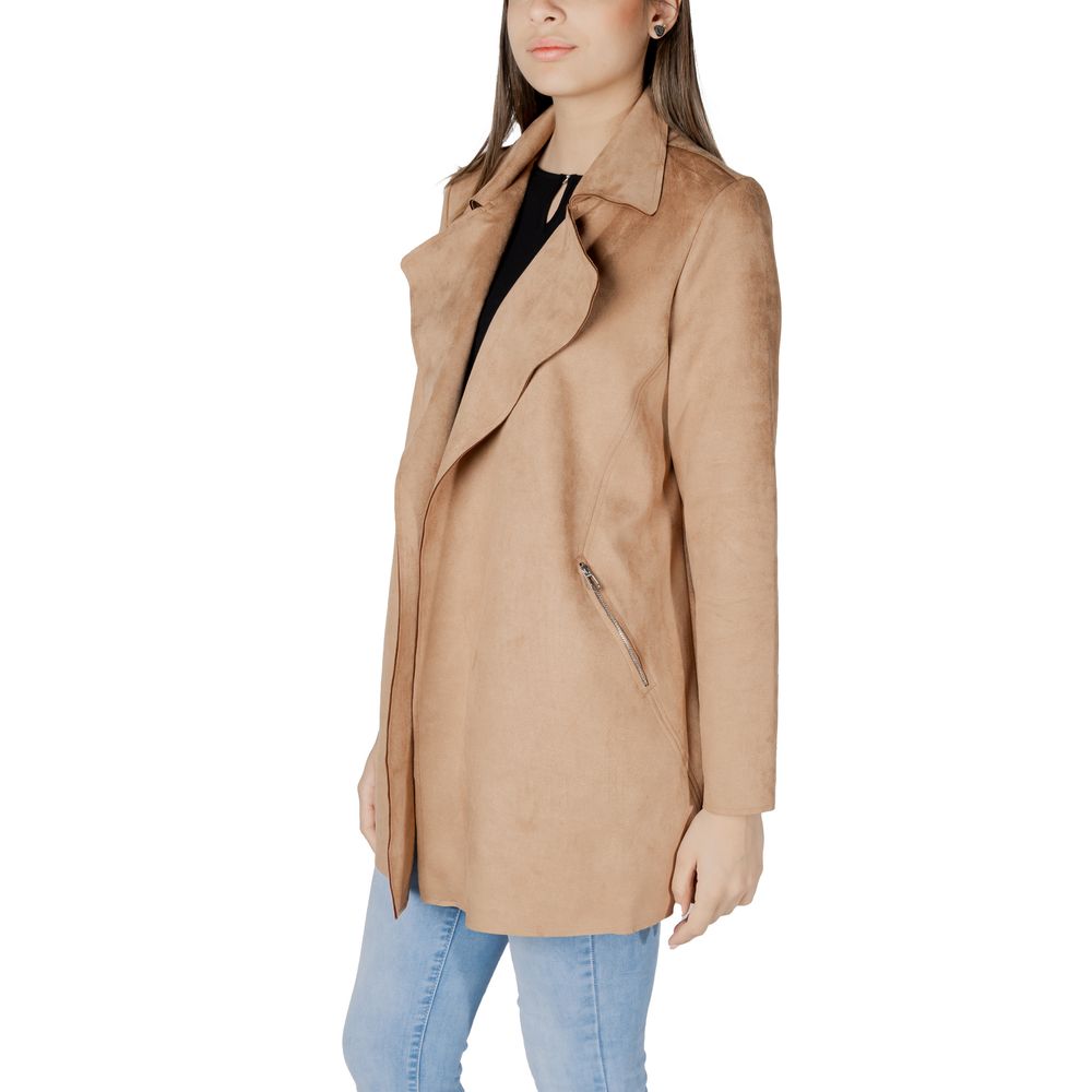 Street One Trench Coats - Beige Polyester Coat