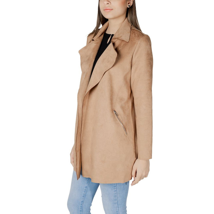 Street One Trench Coats - Beige Polyester Coat