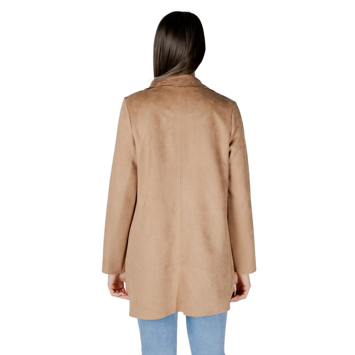 Street One Trench Coats - Beige Polyester Coat