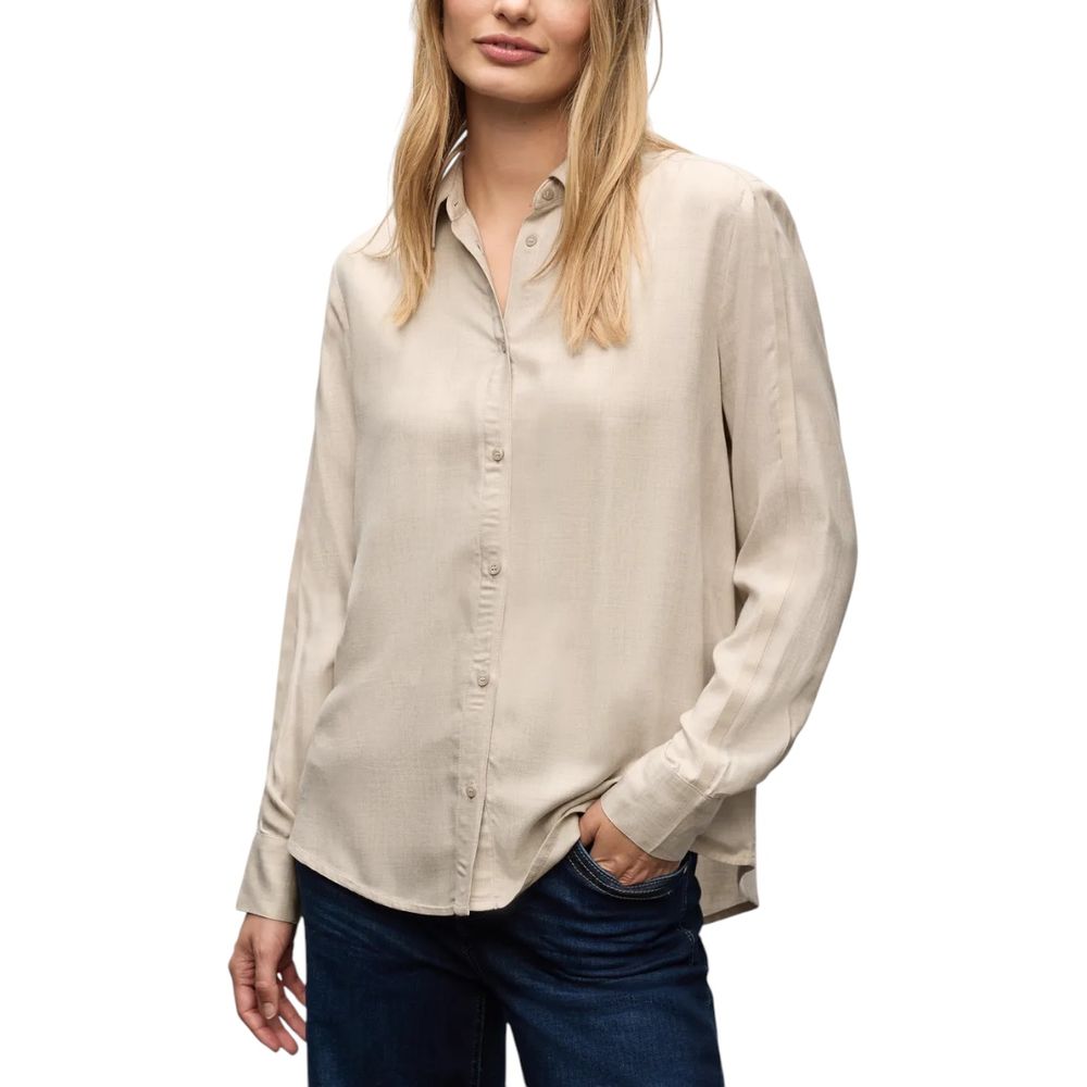 Street one Blouses - Women’s Beige Viscose Blouse
