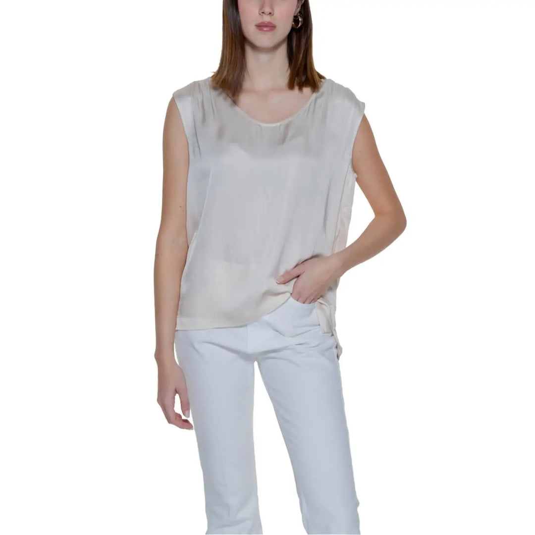 Street One Beige Viscose Blouse