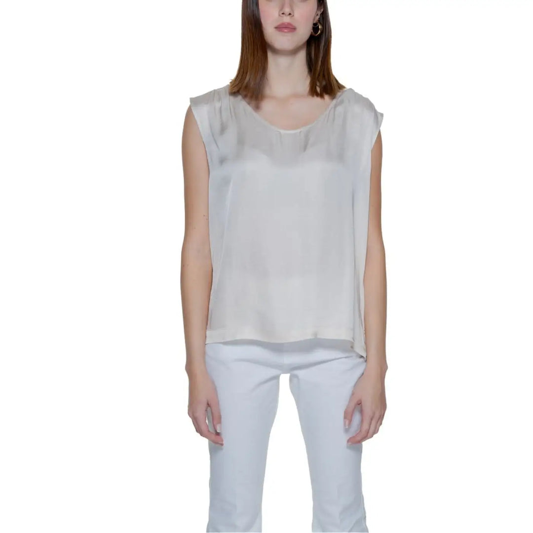 Street One Beige Viscose Blouse